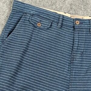 Falls Creek Coastal Striped Shorts Flat Front Casual Everyday Summer Vacation 42